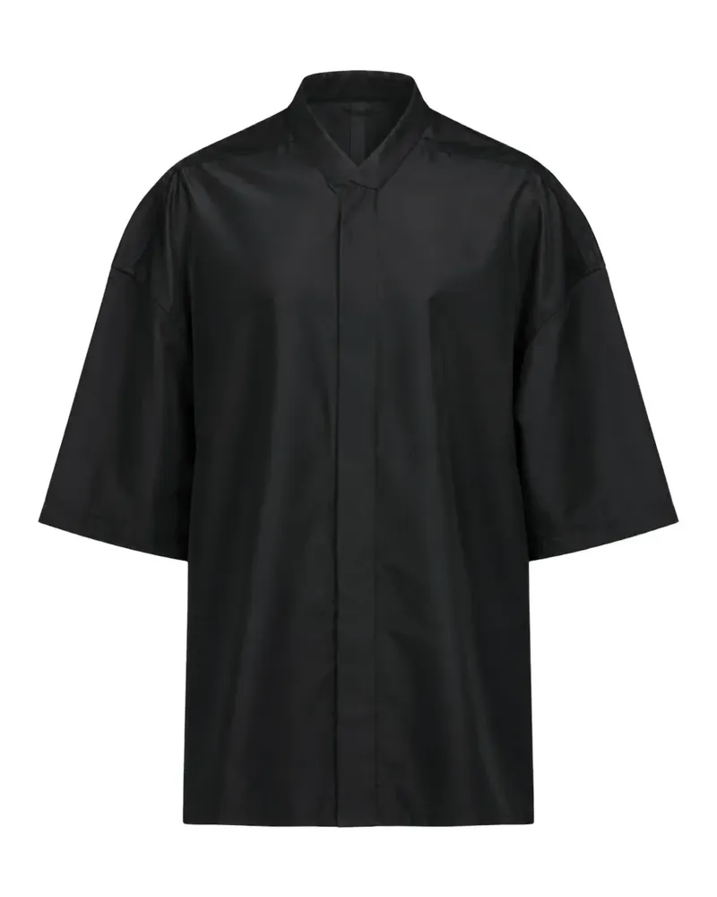 Rick Owens SS Jumbo Faun webbing-strap short-sleeve shirt - Schwarz Schwarz