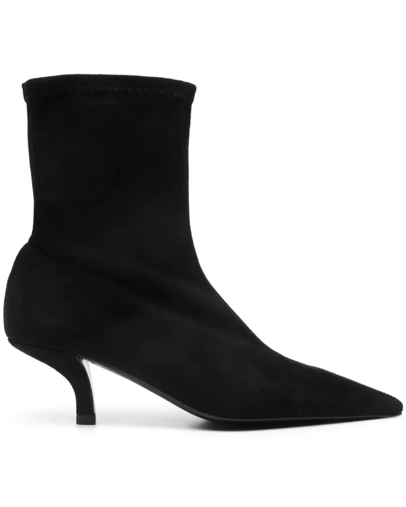 Totême The Suede Sock-Boots 60mm - Schwarz Schwarz