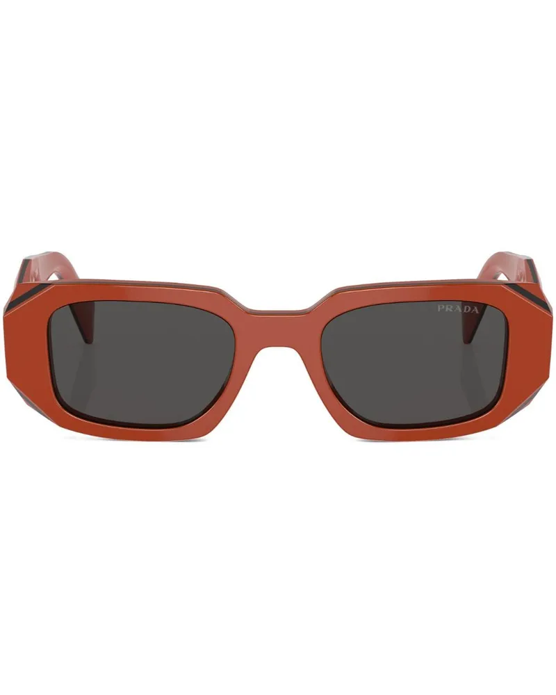 Prada Sonnenbrille mit eckigem Gestell - Orange Orange