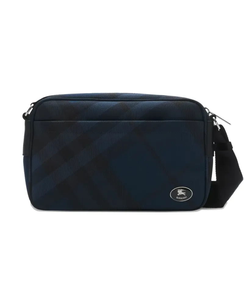 Burberry Grid Kuriertasche - Blau Blau