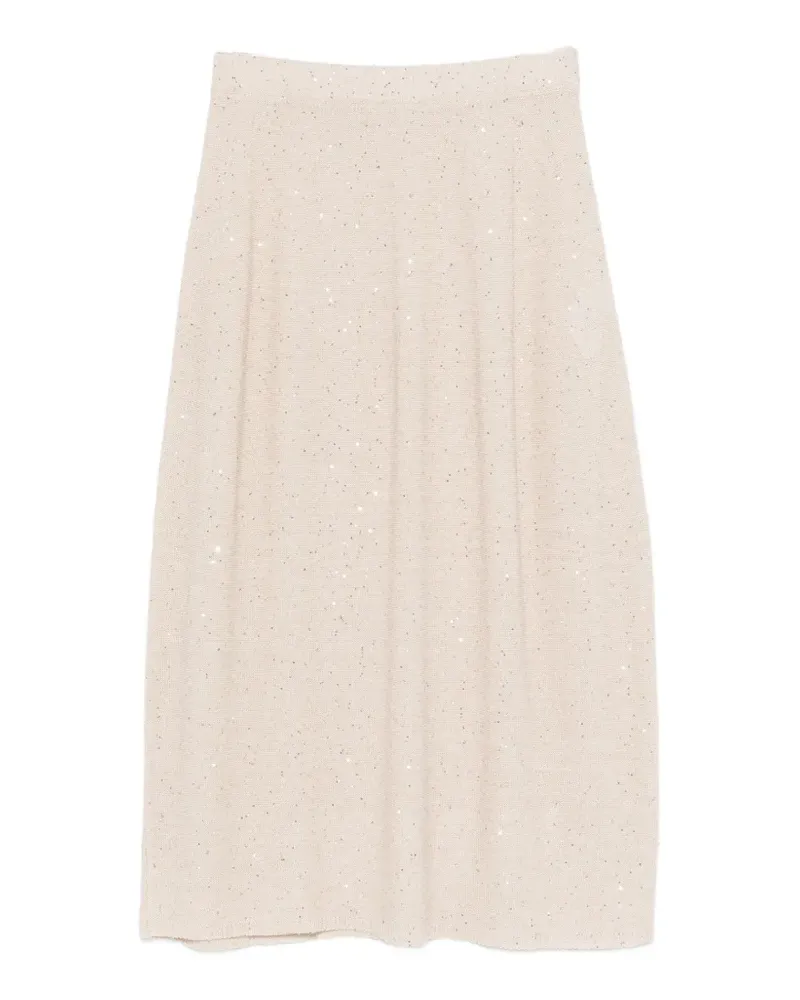 Antonelli Firenze knitted sequin skirt - Nude Nude