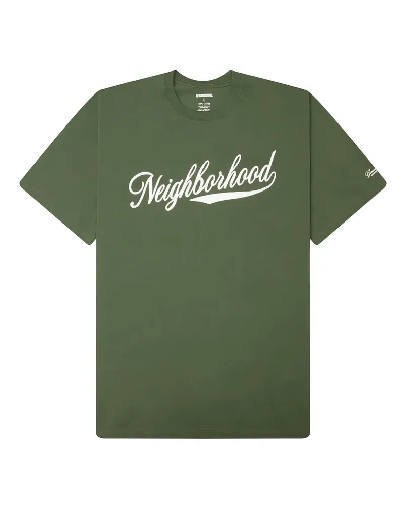 Neighborhood T-Shirt mit Logo-Print - Grün Grün