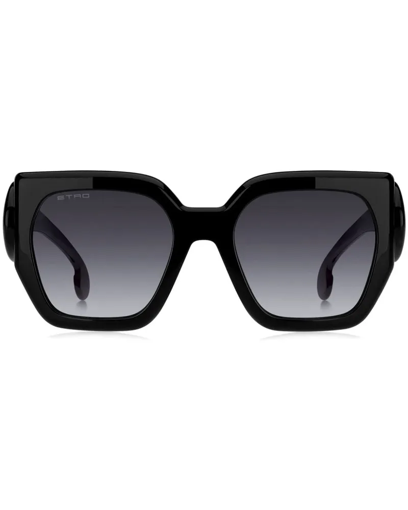 Etro Paisley Sonnenbrille - Schwarz Schwarz