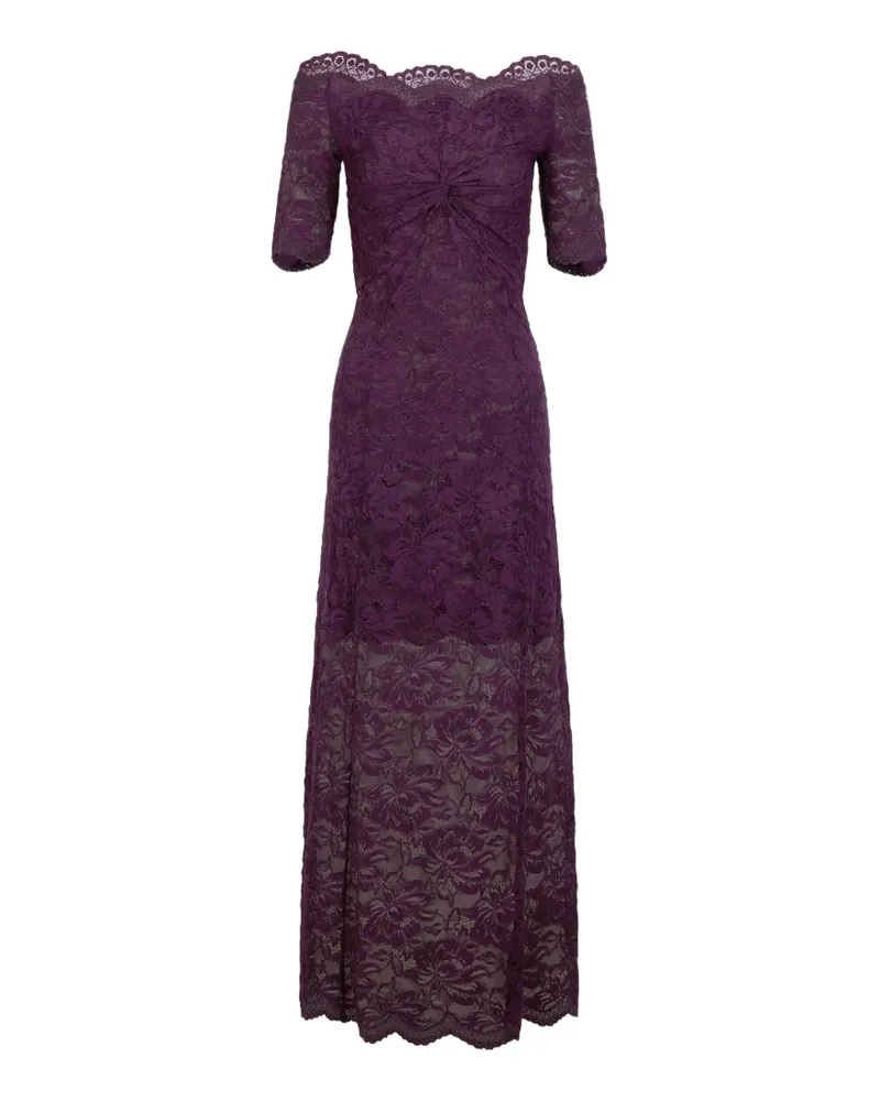 Paco Rabanne layered lace maxi dress - Violett Violett