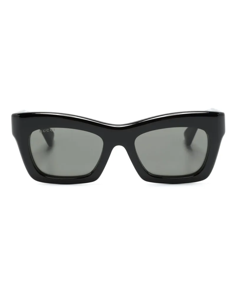 Gucci Sonnenbrille mit Cat-Eye-Gestell - Schwarz Schwarz
