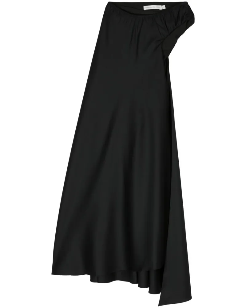 Christopher Esber Asymmetrischer Talus Maxirock - Schwarz Schwarz
