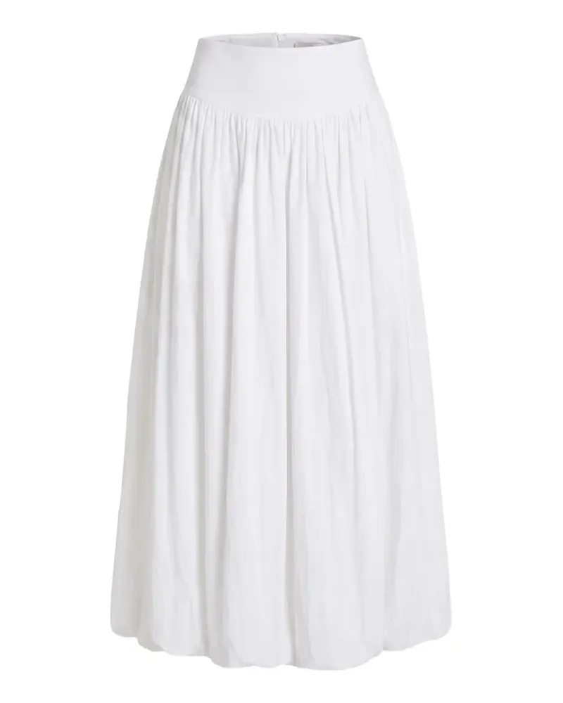 NICHOLAS Zaira midi bubble skirt - Weiß Weiß