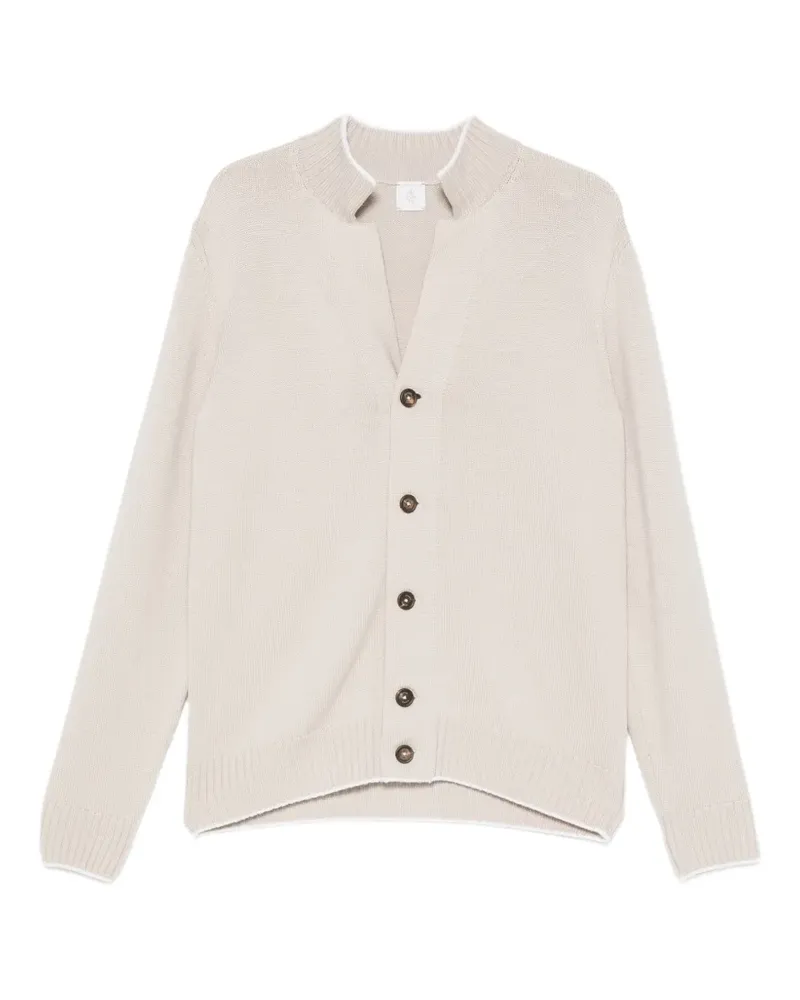 Eleventy Cardigan mit Schalkragen - Nude Nude