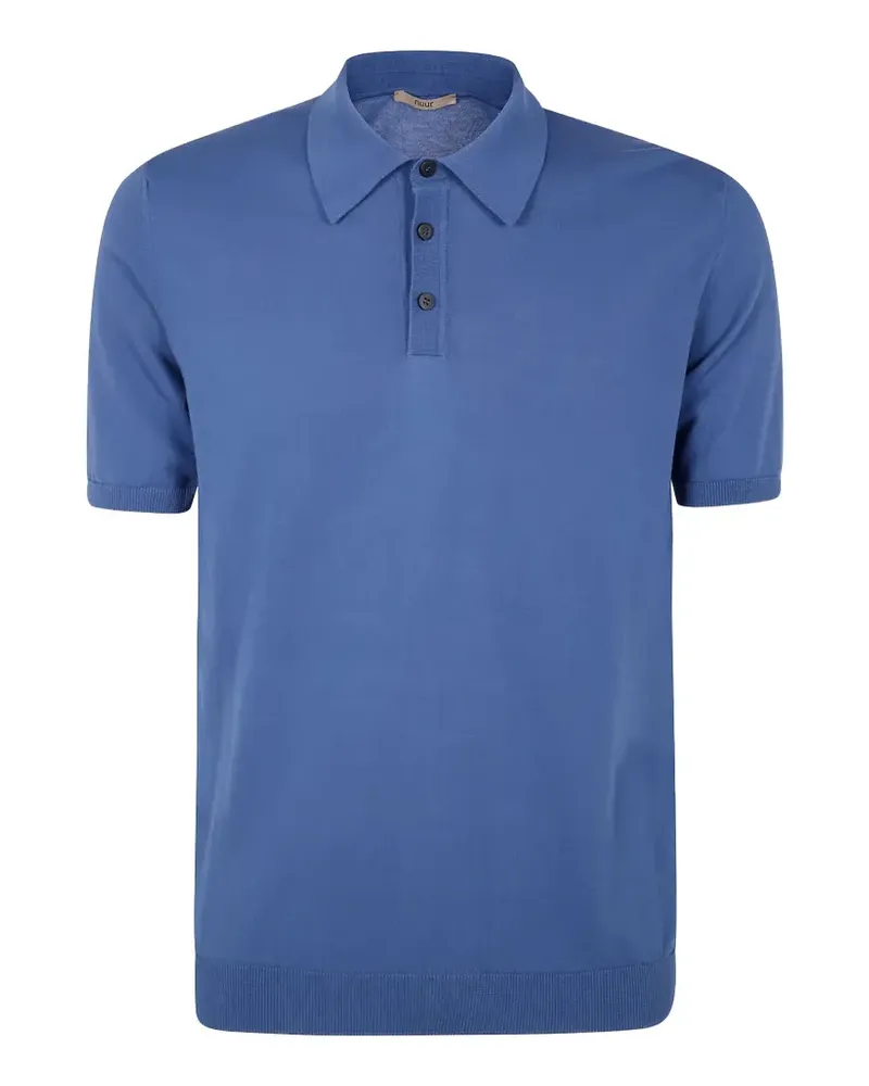Roberto Collina Poloshirt mit kurzen Ärmeln - Blau Blau
