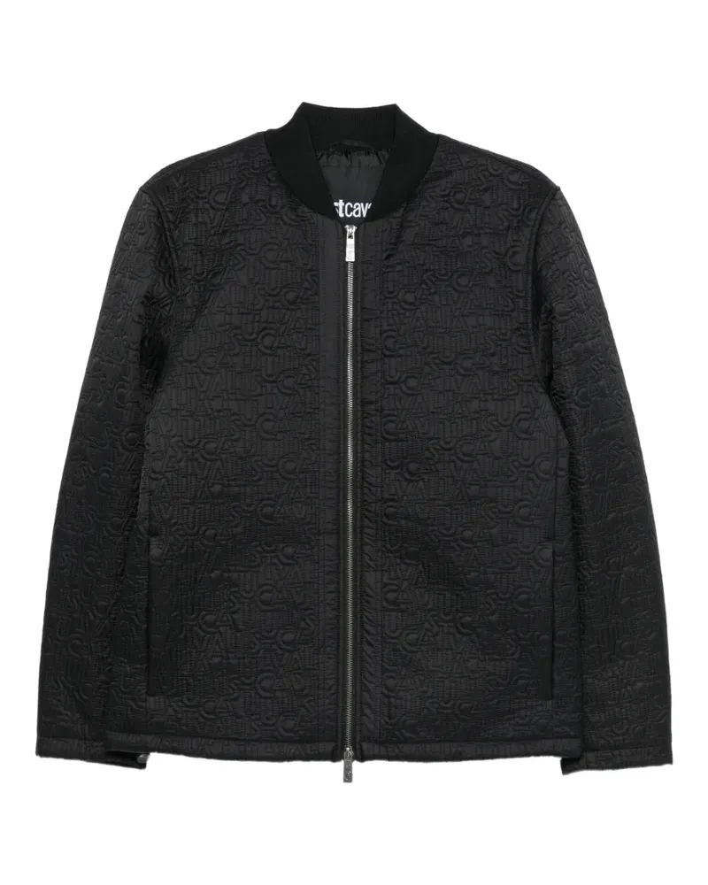 Just Cavalli Gesteppte Jacke mit Logo-Prägung - Schwarz Schwarz