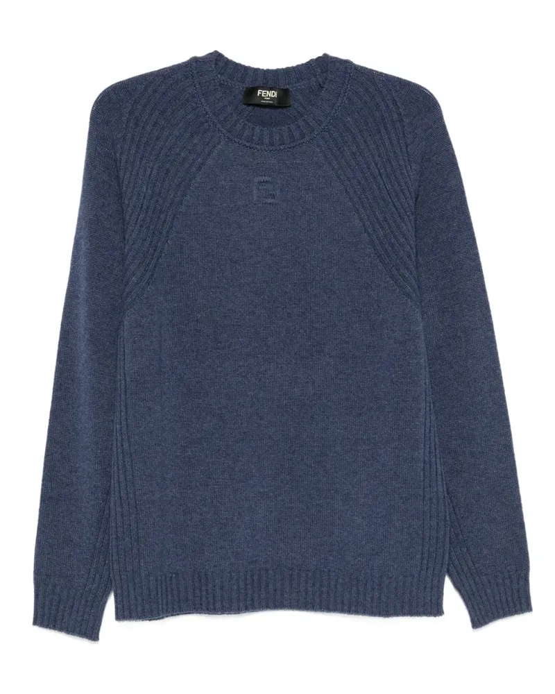 Fendi Girocollo FF cashmere jumper - Blau Blau