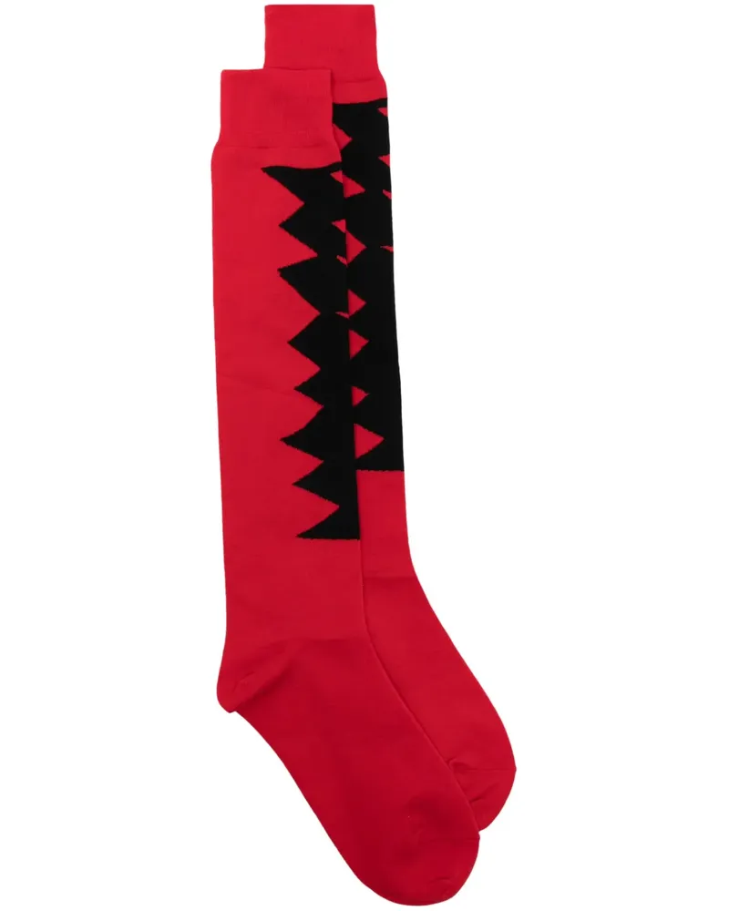 Comme des Garçons Socken mit grafischem Print - Rot Rot