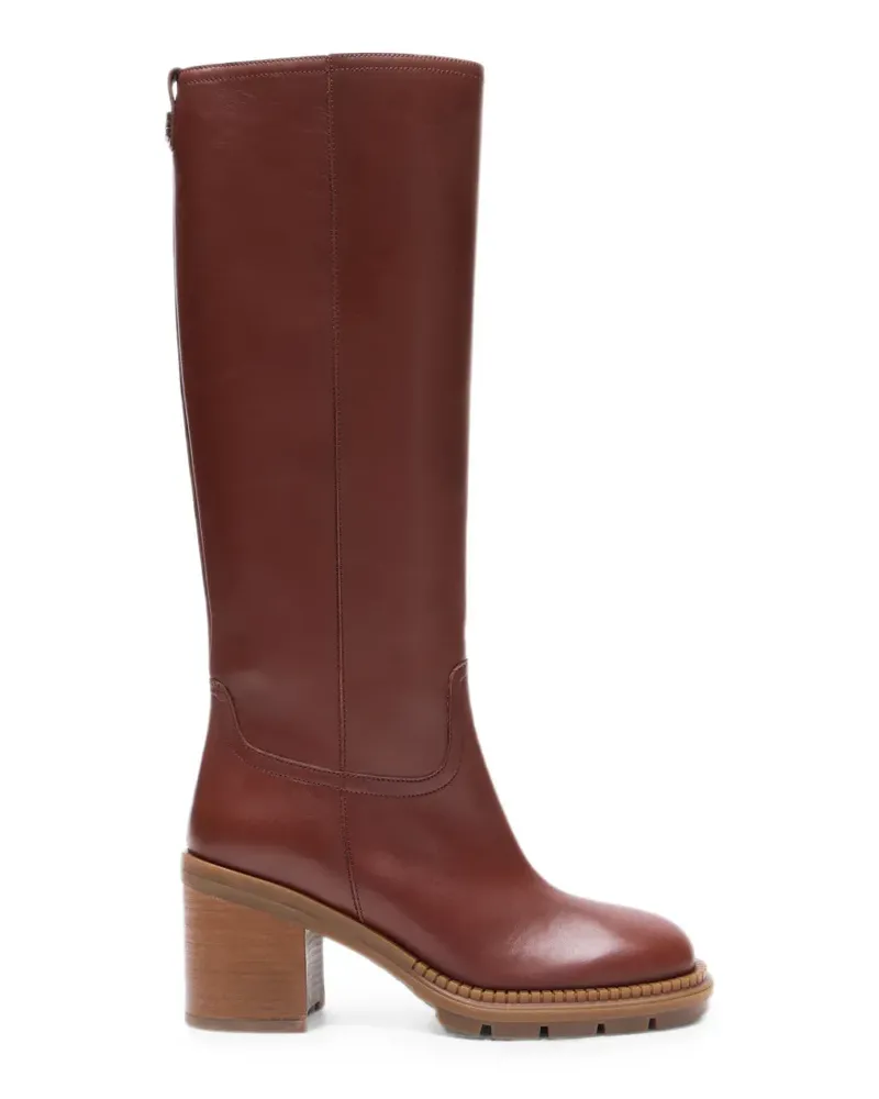 Casadei Concept lug-sole boots - Braun Braun