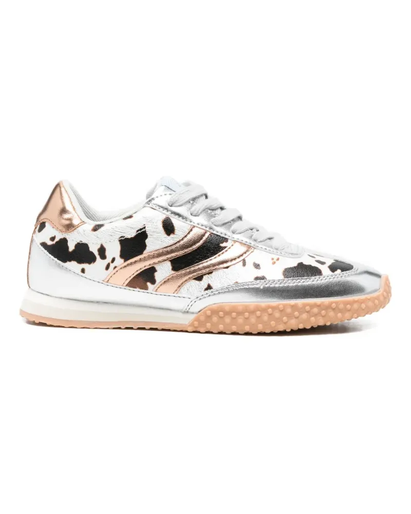 Gioseppo Gering cow-print metallic-effect sneakers - Silber Silber