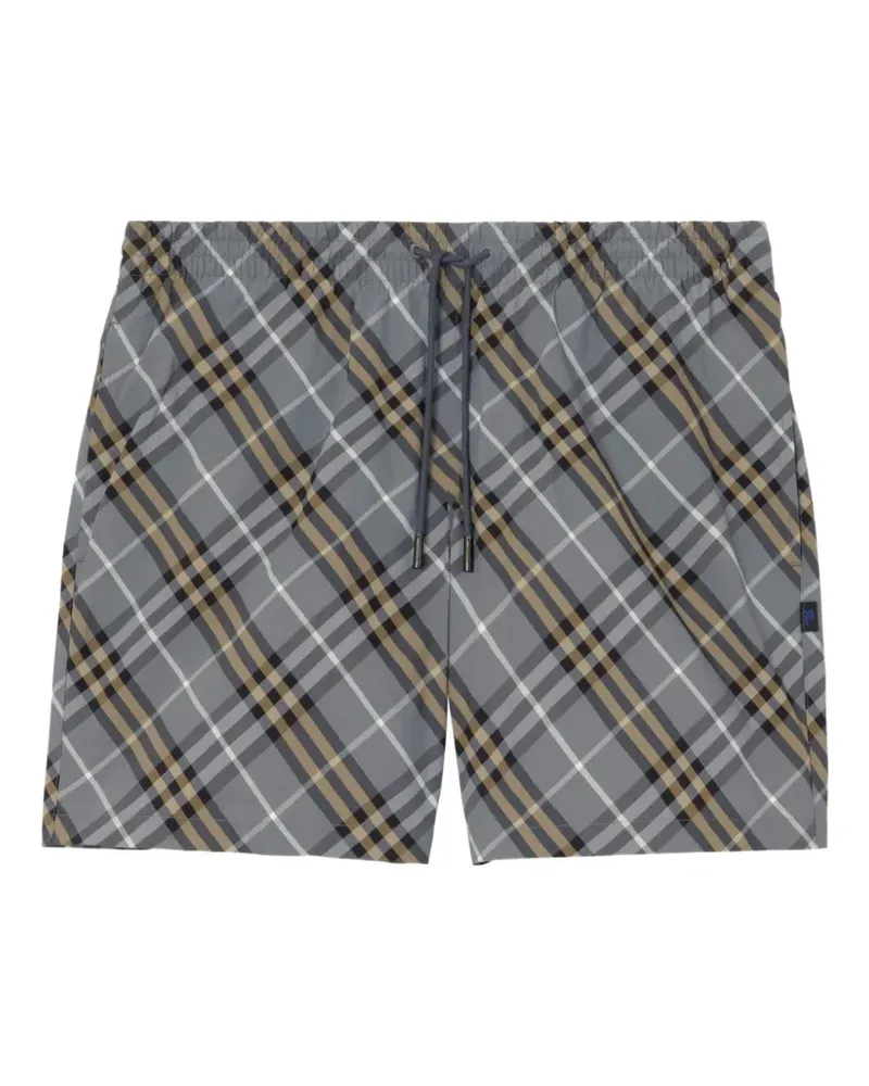 Burberry check swim shorts - Blau Blau