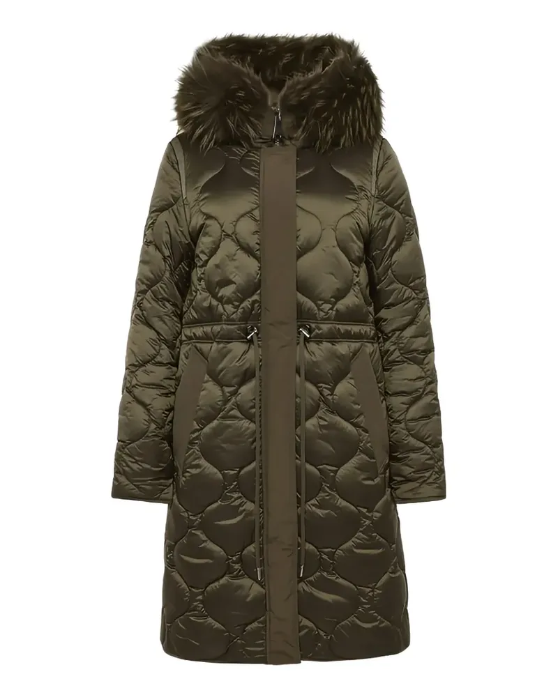 Betty Barclay quilted faux-fur-trim coat - Grün Grün