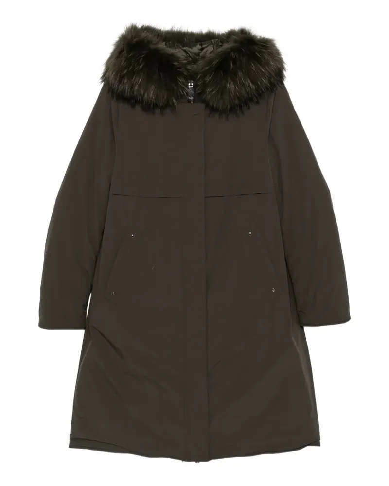 Betty Barclay Gesteppter Mantel mit Faux Fur - Grün Grün