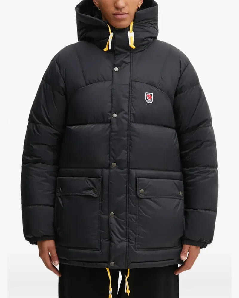 Fjäll Räven Expedition hooded-padded jacket - Schwarz Schwarz