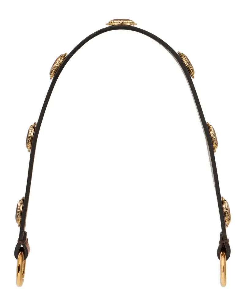 Etro Handtasche aus Leder mit ovalen Nieten - Braun Braun