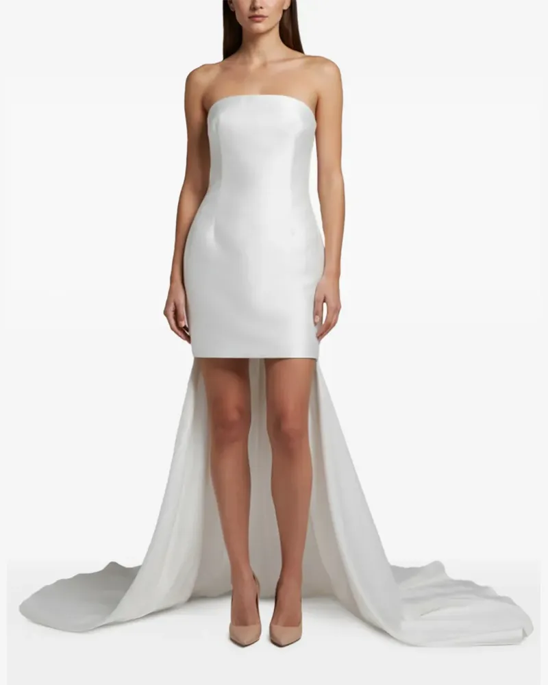 Solace London Neva Midikleid - Weiß Weiß