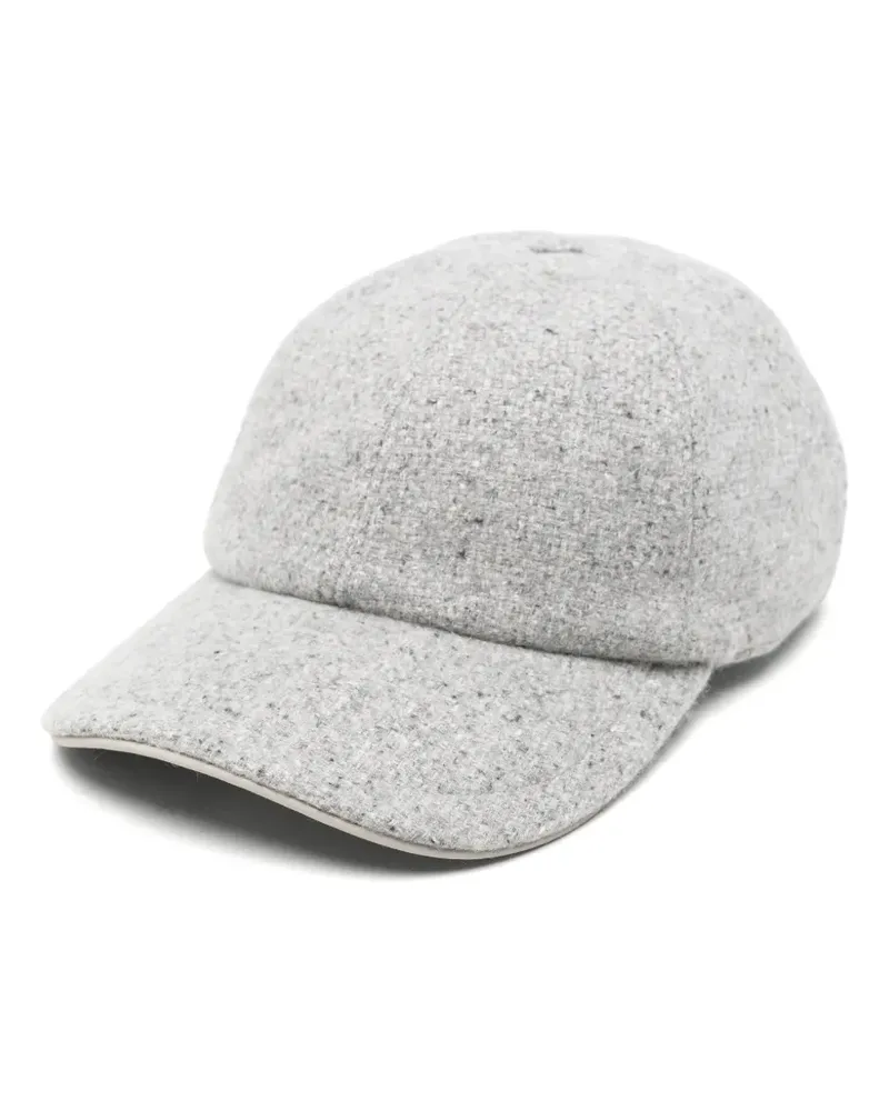 Eleventy Baseballkappe mit Bouclé-Struktur - Grau Grau