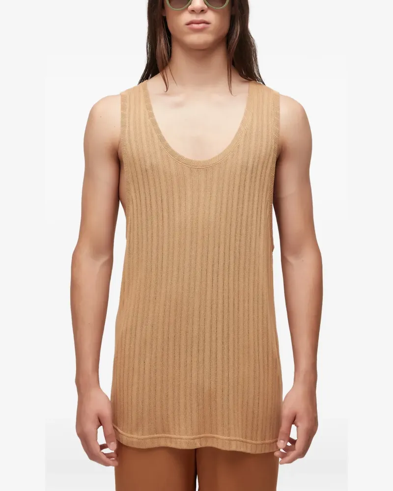 Osklen Strukturierter Pullunder - Nude Nude