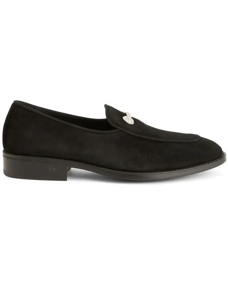 Giuseppe Zanotti Archibald Loafer aus Wildleder - Schwarz Schwarz