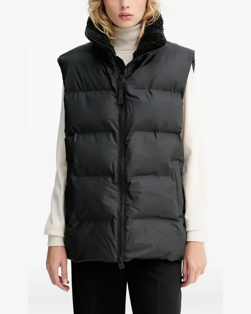 RAINS padded gilet - Schwarz Schwarz