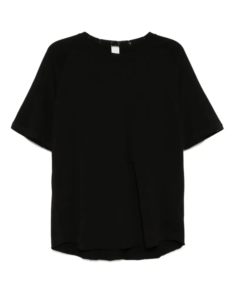 ATTACHMENT T-Shirt in Distressed-Optik - Schwarz Schwarz