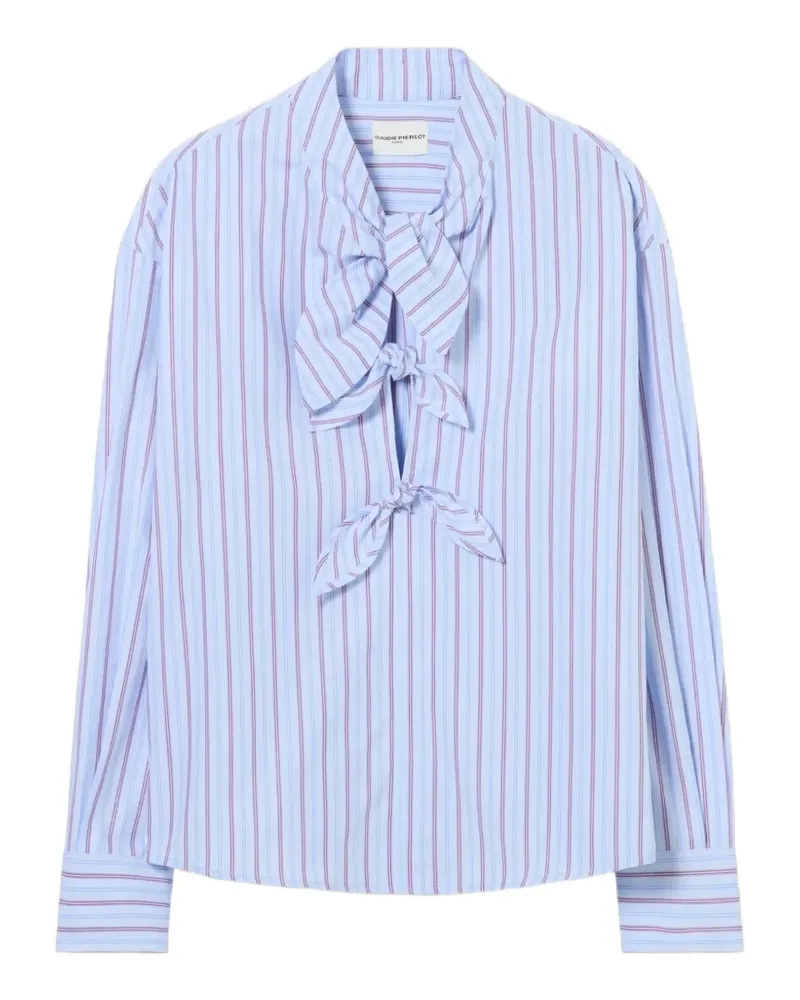 Claudie Pierlot Bluse mit Streifen - Blau Blau