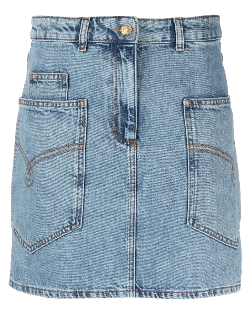 Moschino Kurzer Jeansrock - Blau Blau