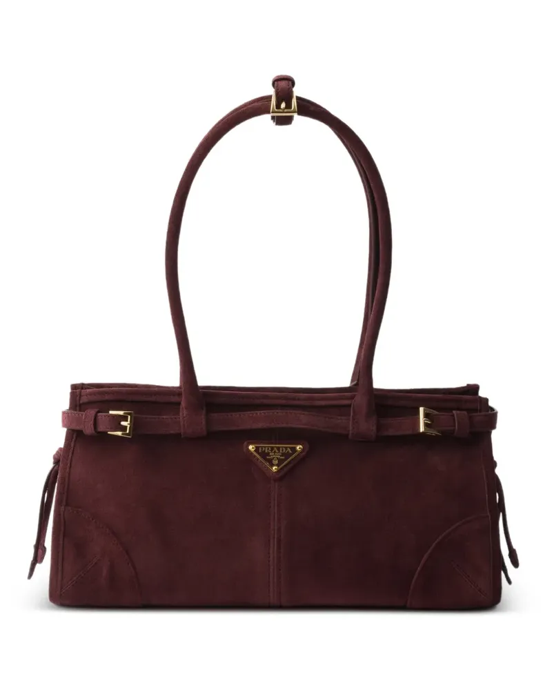 Prada Mittelgroße Bonnie Tote Bag - Rot Rot