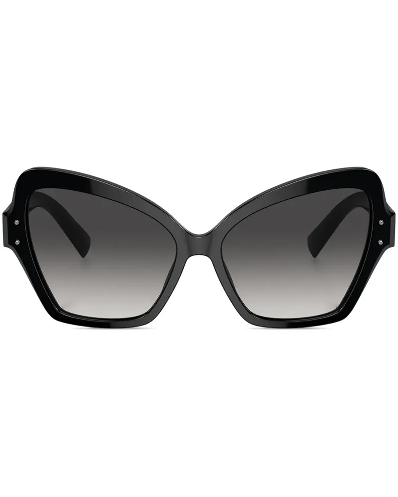 Dolce & Gabbana Sonnenbrille mit Cat-Eye-Gestell - Schwarz Schwarz