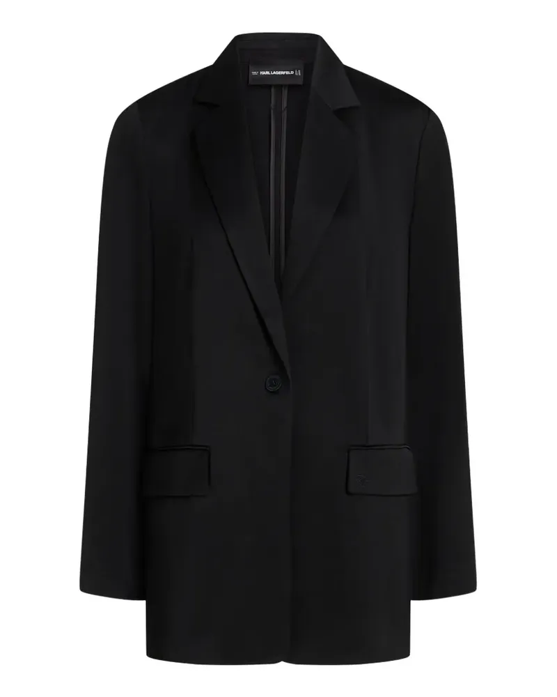 Karl Lagerfeld Einreihiges Sakko - Schwarz Schwarz