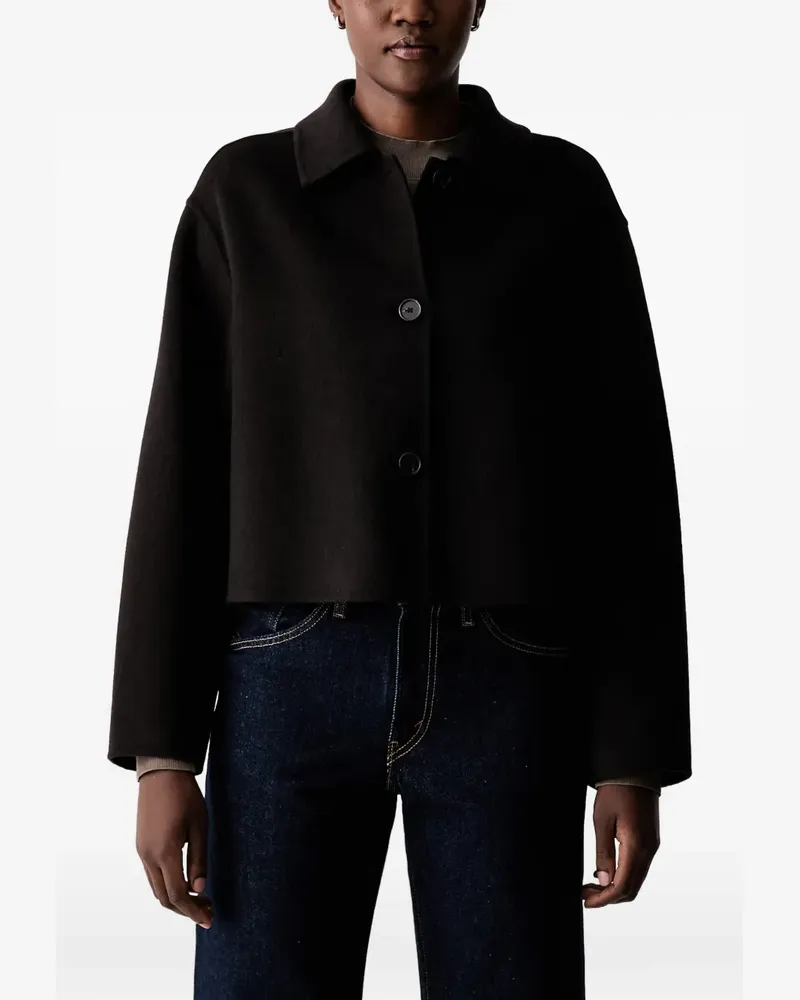 Marc O'Polo button-up cropped jacket - Schwarz Schwarz