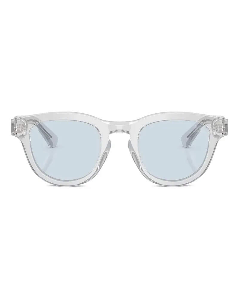 Burberry Sonnenbrille mit ovalem Gestell - Weiß Weiß