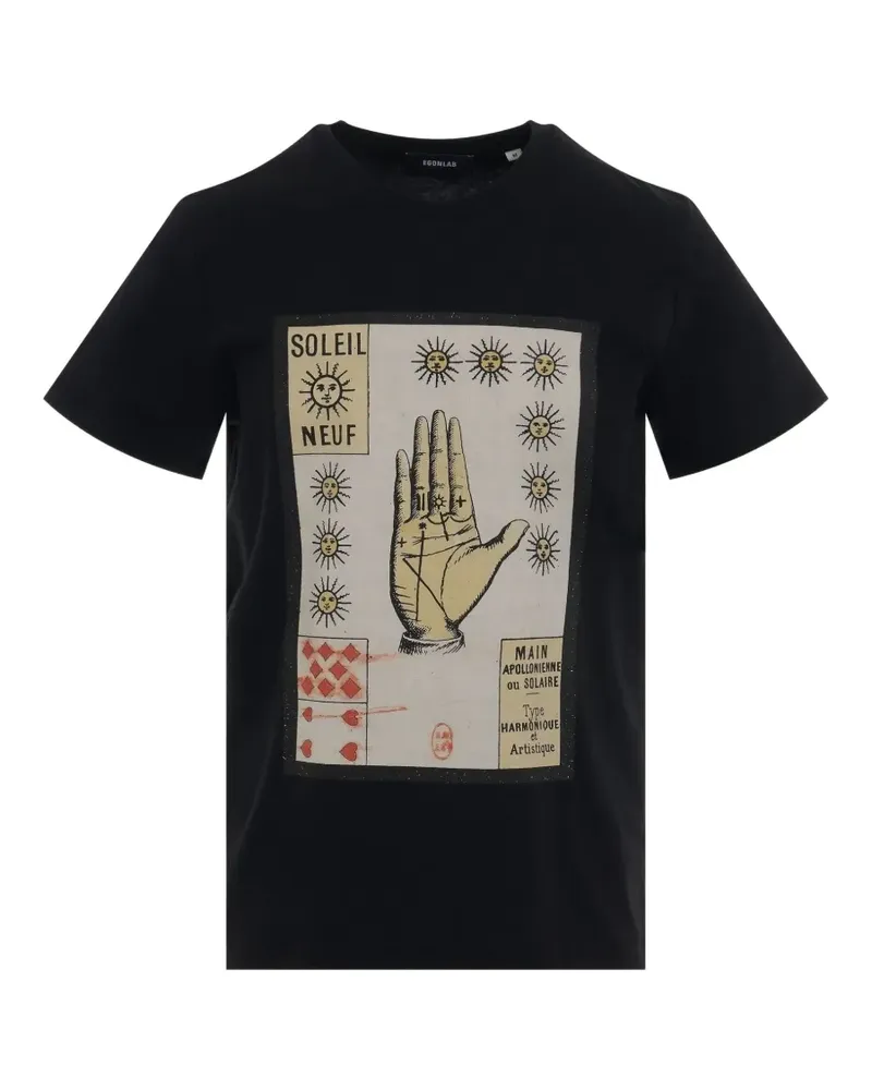 Egonlab Sun Nine graphic-print T-shirt - Schwarz Schwarz