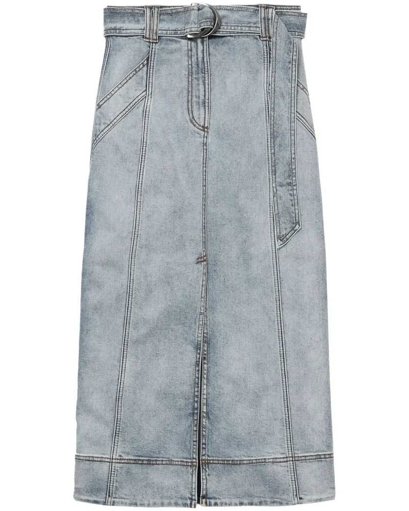 Aje. Zweifarbiger Jeansrock - Blau Blau