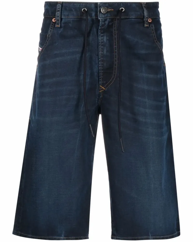 Diesel Jeans-Shorts mit hohem Bund - Blau Blau