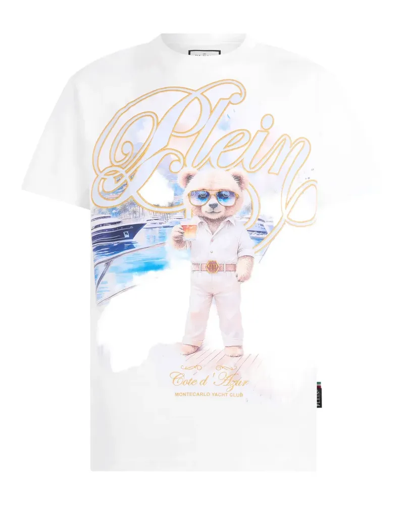 Philipp Plein T-Shirt mit rundem Ausschnitt - Weiß Weiß
