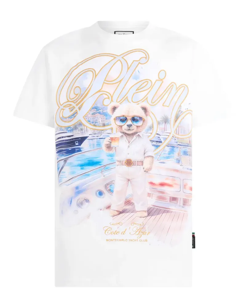 Philipp Plein T-Shirt mit rundem Ausschnitt - Weiß Weiß