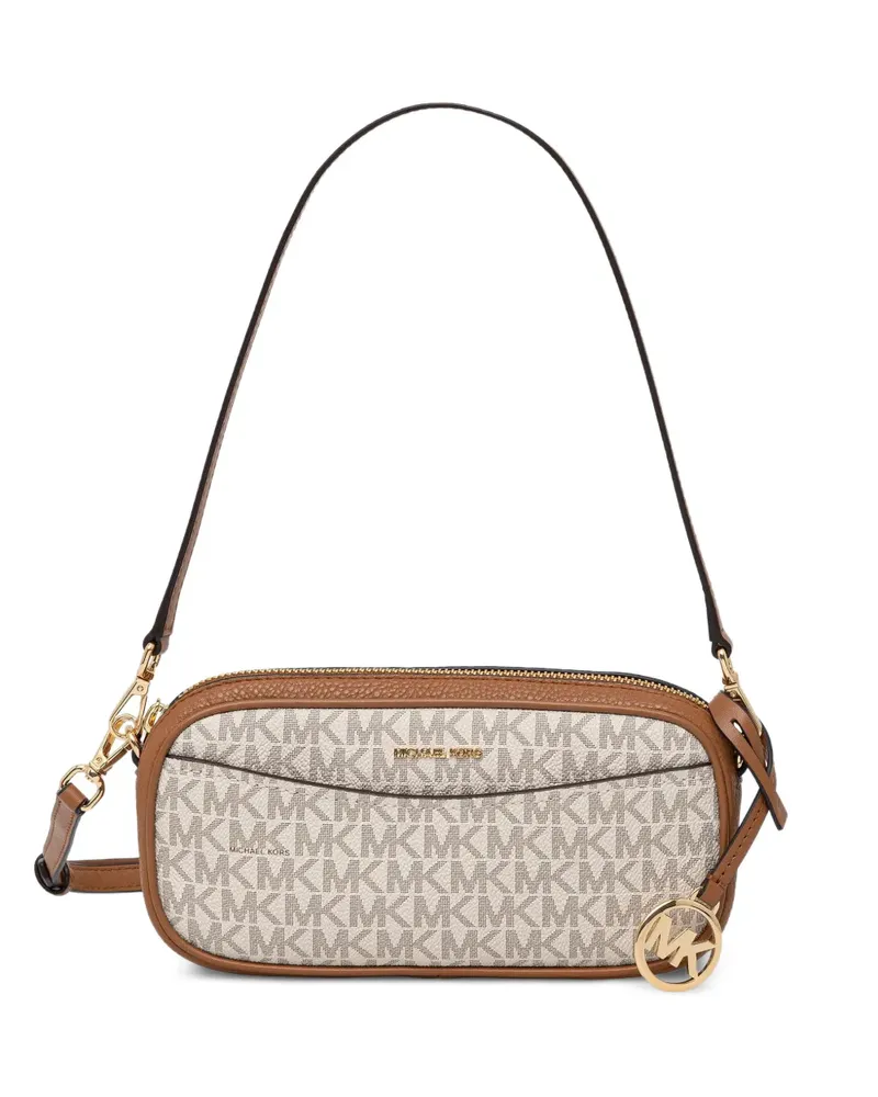 Michael Kors Schultertasche mit Lederbesatz - Nude Nude