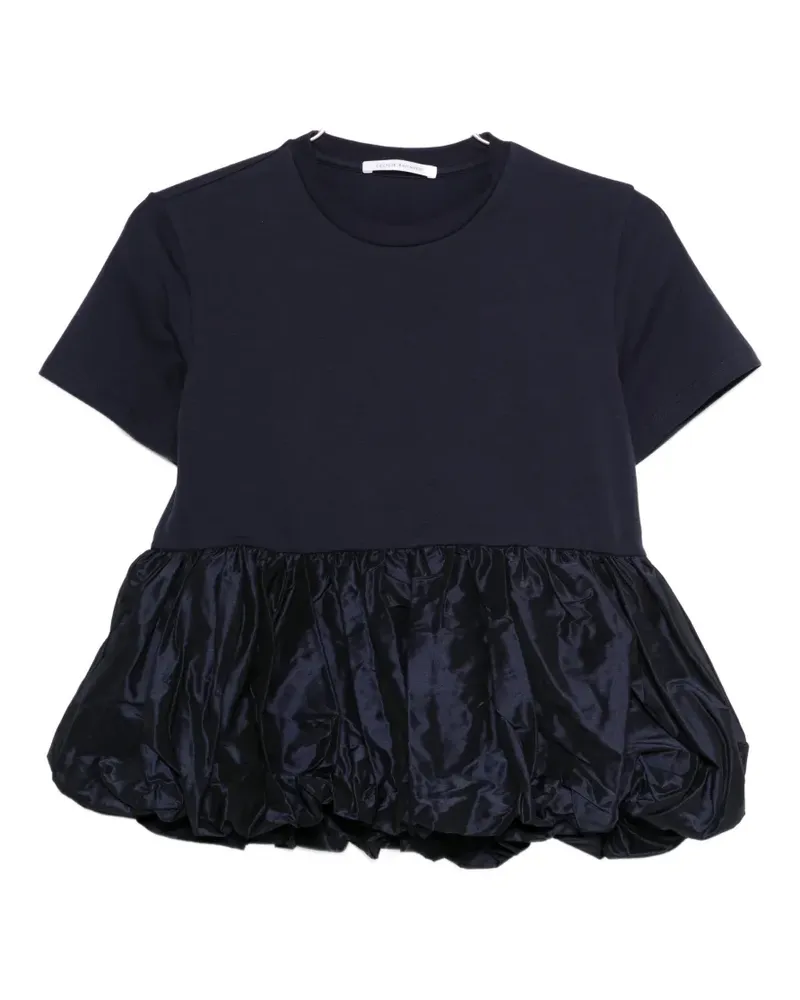 Cecilie Bahnsen Cooper ruffled T-shirt - Blau Blau