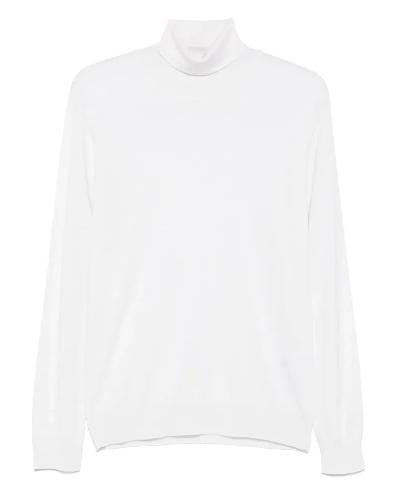 Fedeli Langärmeliger Rollkragenpullover - Weiß Weiß