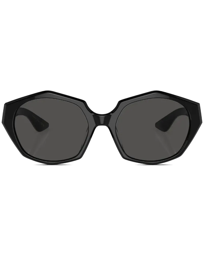 Oliver Peoples Sonnenbrille mit Oversized-Gestell - Schwarz Schwarz