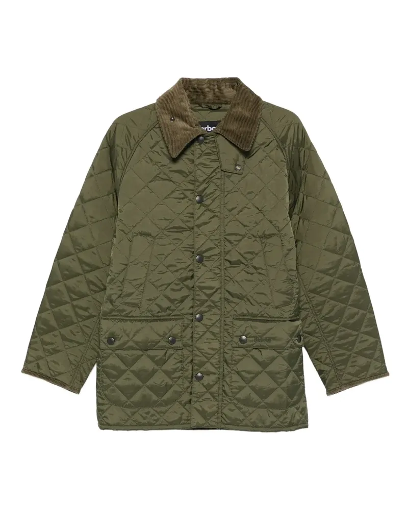Barbour corduroy-collar coat - Grün Grün
