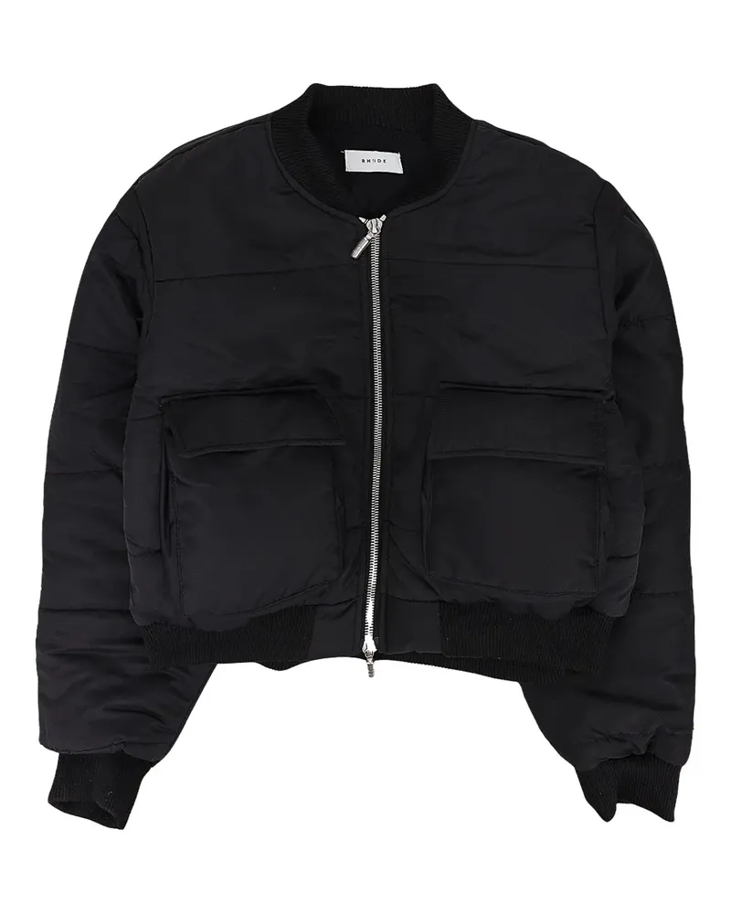 RHUDE Gesteppte Jacke - Schwarz Schwarz