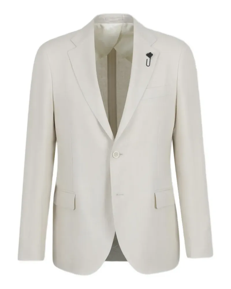 LARDINI brooch single-breasted suit - Nude Nude