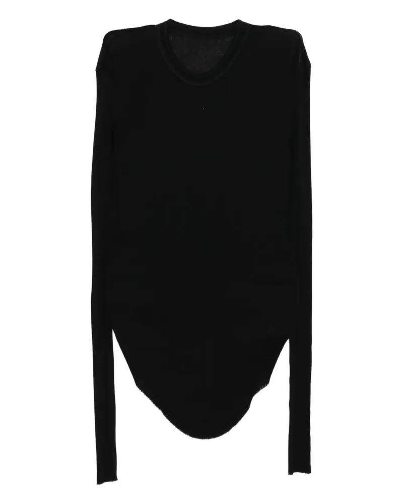 Julius Langärmeliges Skinny-Top - Schwarz Schwarz
