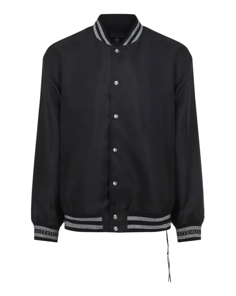 Mastermind Japan skull print bomber jacket - Schwarz Schwarz